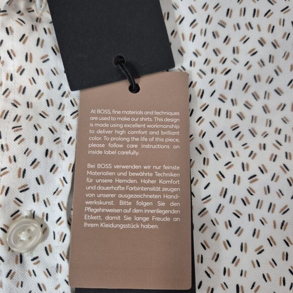 Hugo Boss Liam Kent Button Up Long Sleeve White Shirt Size 3XL  (19) - Picture 9 of 12